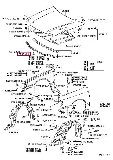9046707163 Toyota Кліпса