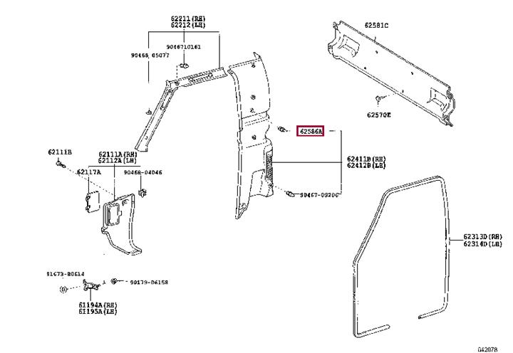 90467W0005 Toyota Хомут