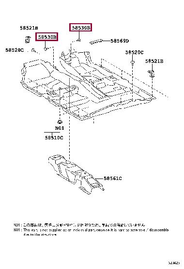 90467W0006B5 Toyota Клипса