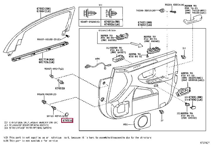 9095001800P3 Toyota Заглушка отделки салона