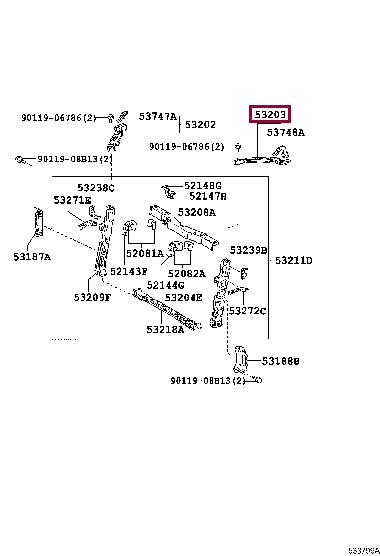 Купить Toyota 53203-47020 по низкой цене в Украине!