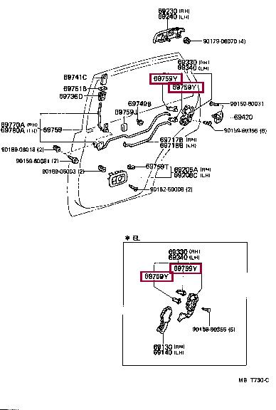 6975924050 Toyota Клипса
