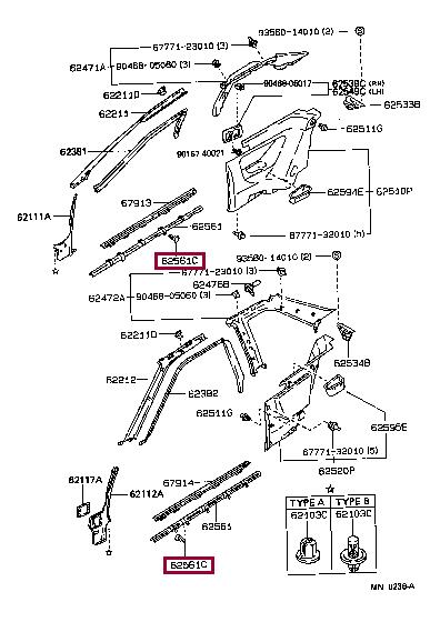 9046708056C0 Toyota Клипса