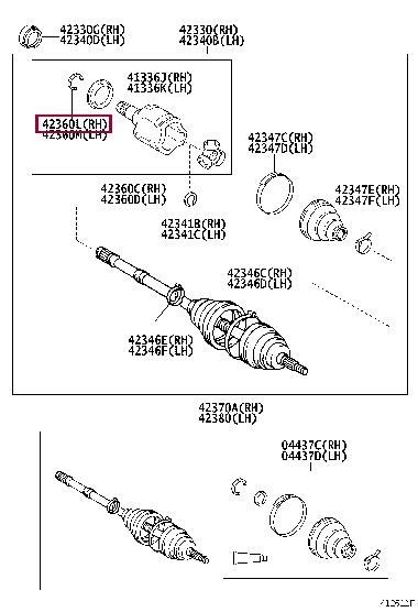 9052019018 Toyota Кольцо стопорное