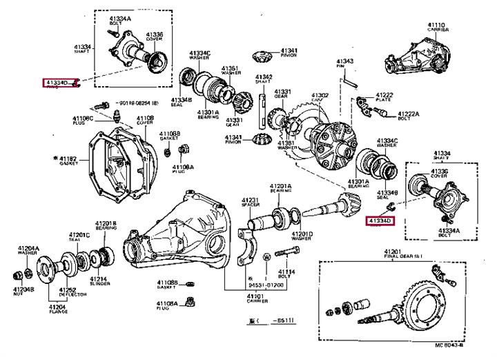 9052022012 Toyota Кольцо стопорное