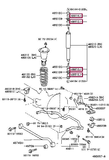 Toyota 90948-01004 Подушка 9094801004: Отличная цена - Купить в Украине на EXIST.UA! 9094801004 Toyota Подушка