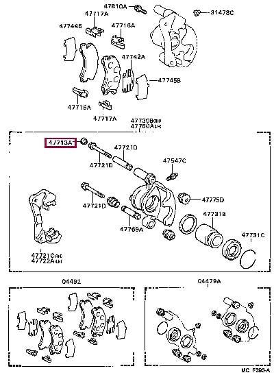 9095001538 Toyota Заглушка