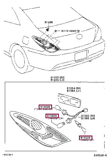 90981AD003 Toyota Лампа галогенная 12В