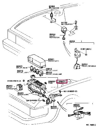 Автомобільне реле Toyota 90987-02006