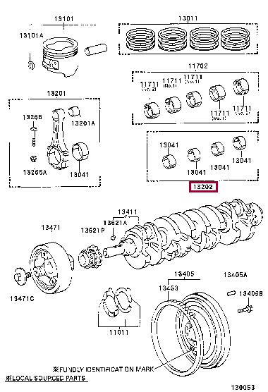 1320475022 Toyota Вкладыши