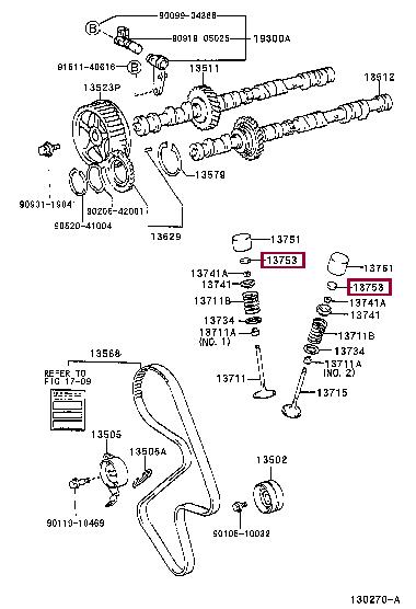1375322320 Toyota Толкатель клапана