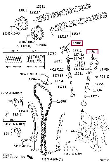 Toyota 13801-47010 Коромисло клапана 1380147010: Приваблива ціна - Купити в Україні на EXIST.UA! 1380147010 Toyota Коромисло клапана