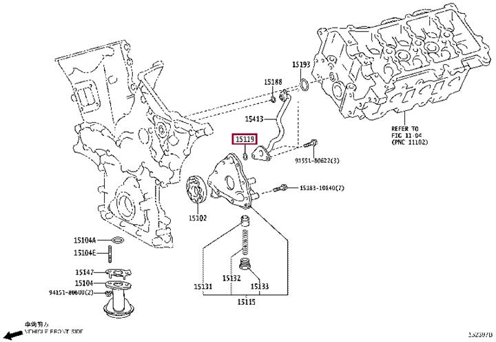 Купити Toyota 15119-31050 за низькою ціною в Україні!