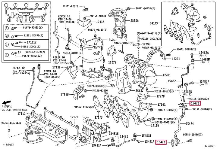 Toyota 15472-26010 Gasket(for clyinder block) 1547226010: Отличная цена - Купить в Украине на EXIST.UA! 1547226010 Toyota Gasket(for clyinder block)
