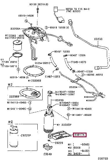 2321711020 Toyota Фільтр паливного насоса