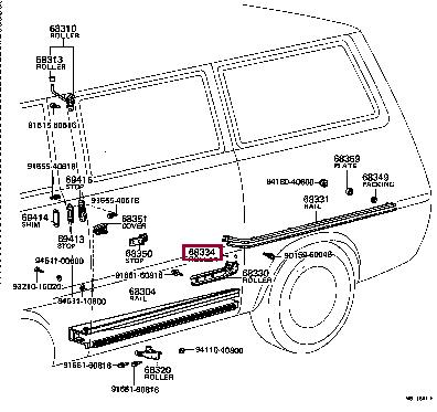 6833495700 Toyota Ролик двері