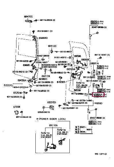 6880360020 Toyota Петля двери