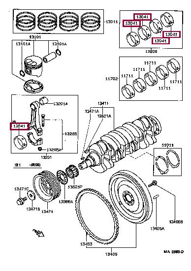 Купить Toyota 13041-64073-02 по низкой цене в Украине!