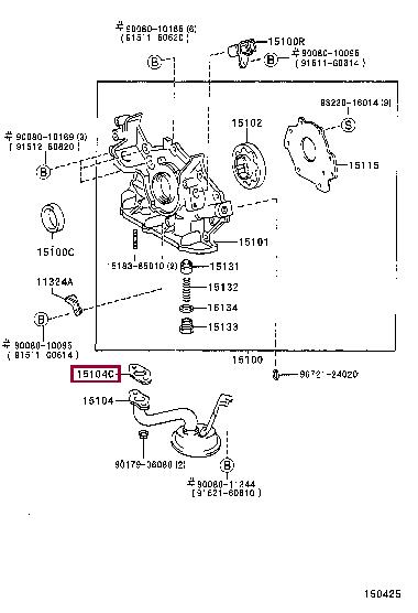 1514720010 Toyota Прокладка фільтра масляного