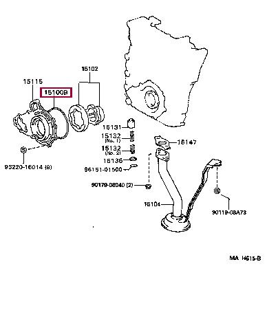 1518875021 Toyota Прокладка насоса масляного