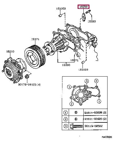 1625870020 Toyota Прокладка профільована