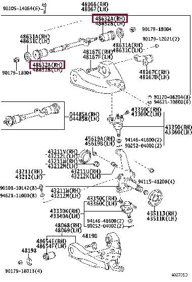 Toyota 48632-35050 Кронштейн, опора поперечного важеля підвіски 4863235050: Приваблива ціна - Купити в Україні на EXIST.UA! 4863235050 Toyota Кронштейн, опора поперечного важеля підвіски