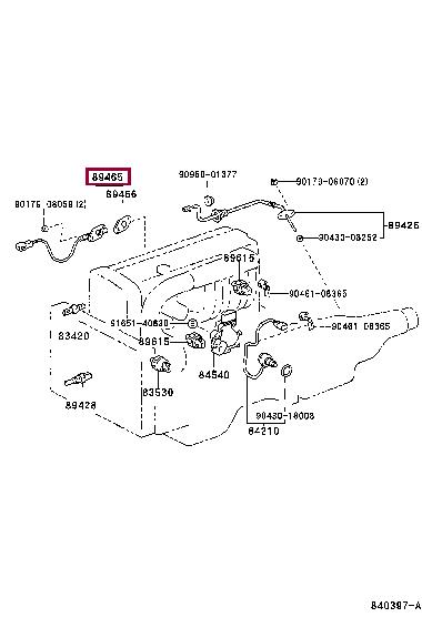 8946580015 Toyota Датчик кислородный / Лямбда-зонд