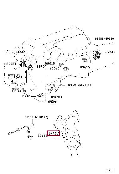 8946580018 Toyota Датчик кислородный / Лямбда-зонд
