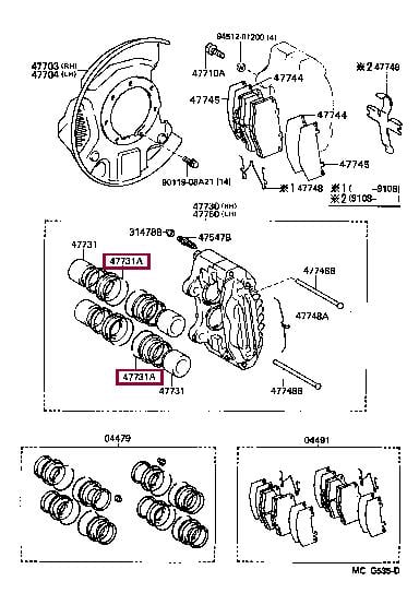9052250003 Toyota Кольцо стопорное