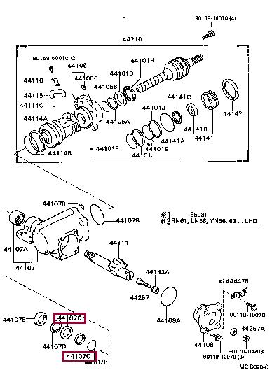 Кольцо Toyota 90562-36002