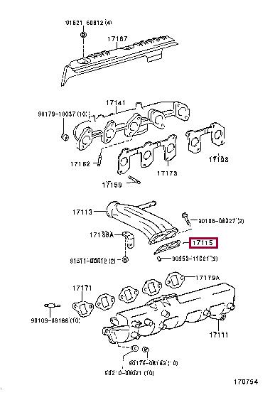 Купить Toyota 17115-17010 по низкой цене в Украине!