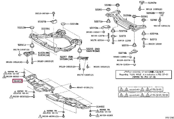 5144133040 Toyota Защита двигателя