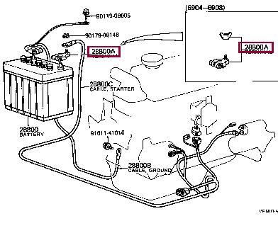9098205030 Toyota Клемма аккумулятора
