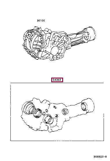 0436248010 Toyota Сальник