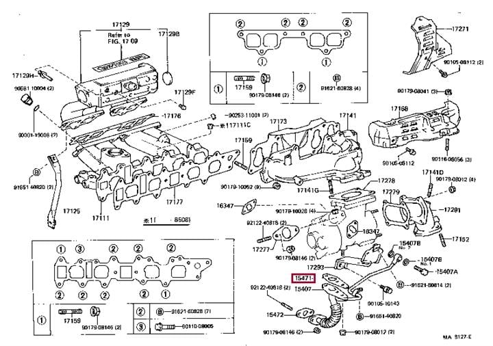 1547158010 Toyota Прокладка насоса масляного