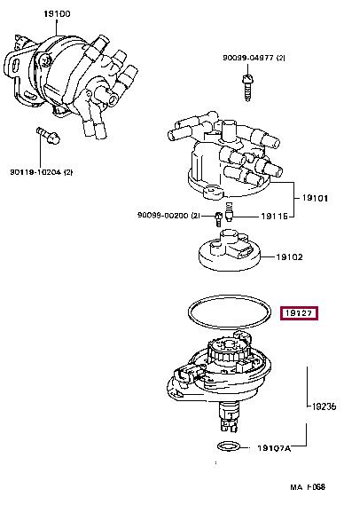 1912774040 Toyota Уплотнительное кольцо