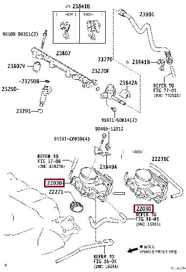 2203028071 Toyota Заслонка дроссельная карбюратора