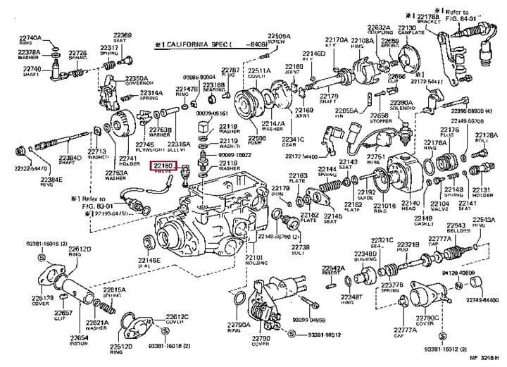 2218058200 Toyota Клапан