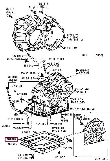 Купить Toyota 3516821020 – отличная цена на EXIST.UA!