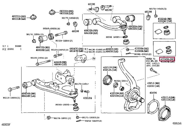 4334569015 Toyota Пыльник шаровой опоры передней верхней