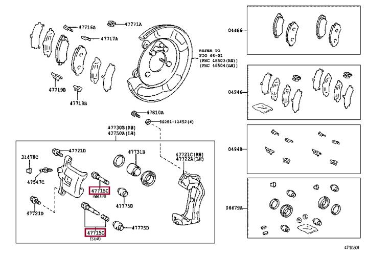 Купити Toyota 47715-60020 за низькою ціною в Україні!