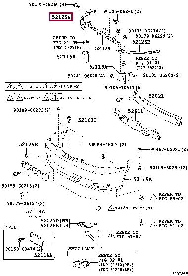 Toyota 52125-33050 Кронштейн бампера 5212533050: Отличная цена - Купить в Украине на EXIST.UA! 5212533050 Toyota Кронштейн бампера