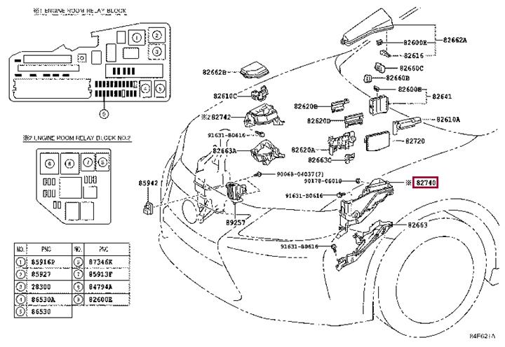 8274033030 Toyota Корпус блоку запобіжників