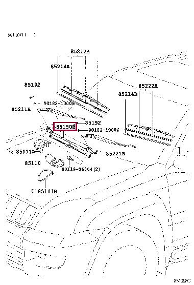 8515060260 Toyota Трапеция стеклоочистителя
