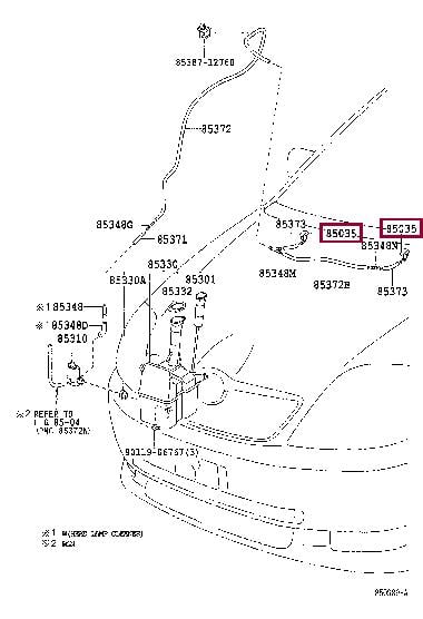 8538144010 Toyota Форсунка омывателя стекла