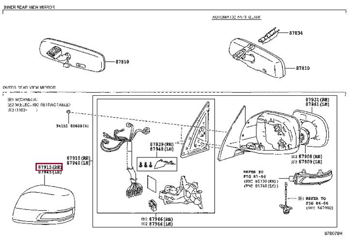8791560050C0 Toyota Кришка бічного дзеркала