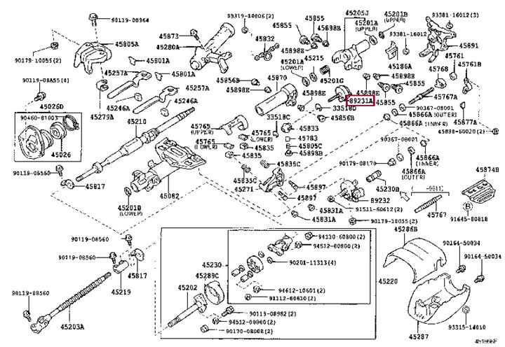 8923160022 Toyota Сервомотор рулевой колонки