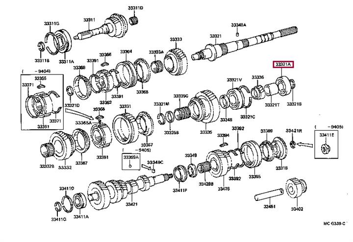 9036330075 Toyota Подшипник КПП