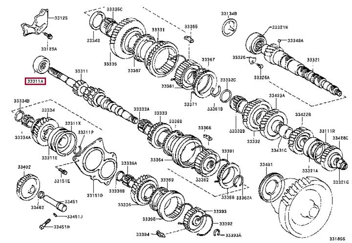 9036525021 Toyota Подшипник КПП