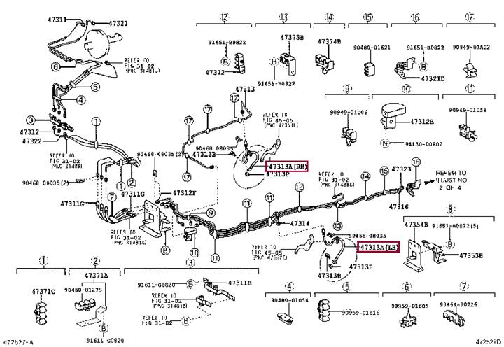 9094702C71 Toyota Тормозной шланг